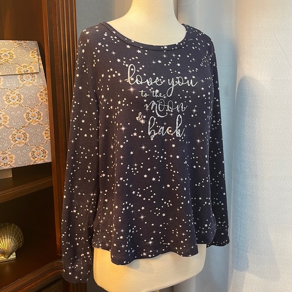 Laura Ashley Soft Long Sleeve PJ or Top - Picture 2 of 6